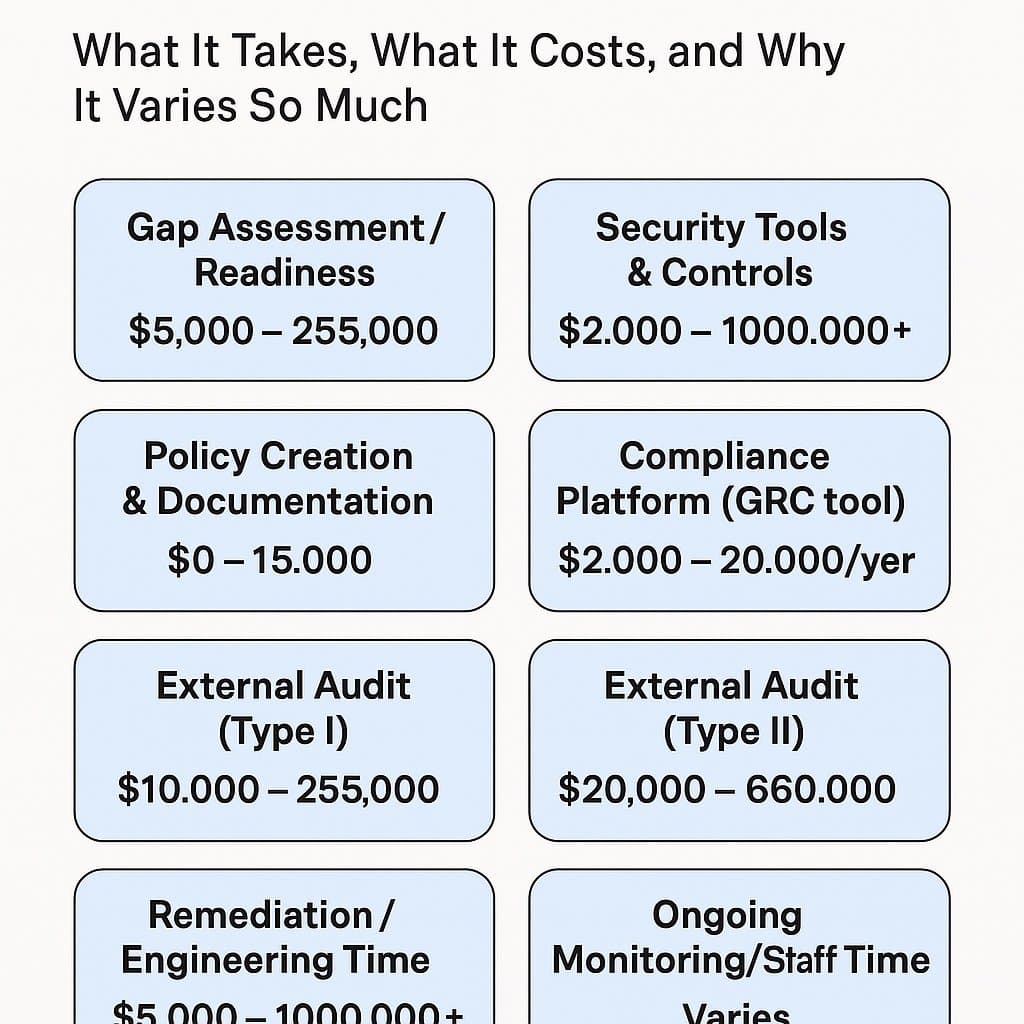 The Real Cost of Becoming SOC 2 Compliant