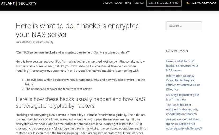 Here is what to do if hackers encrypted your NAS server