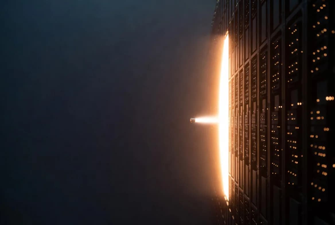 A controlled red-team agent probing the layered defenses of a data center during a readiness assessment