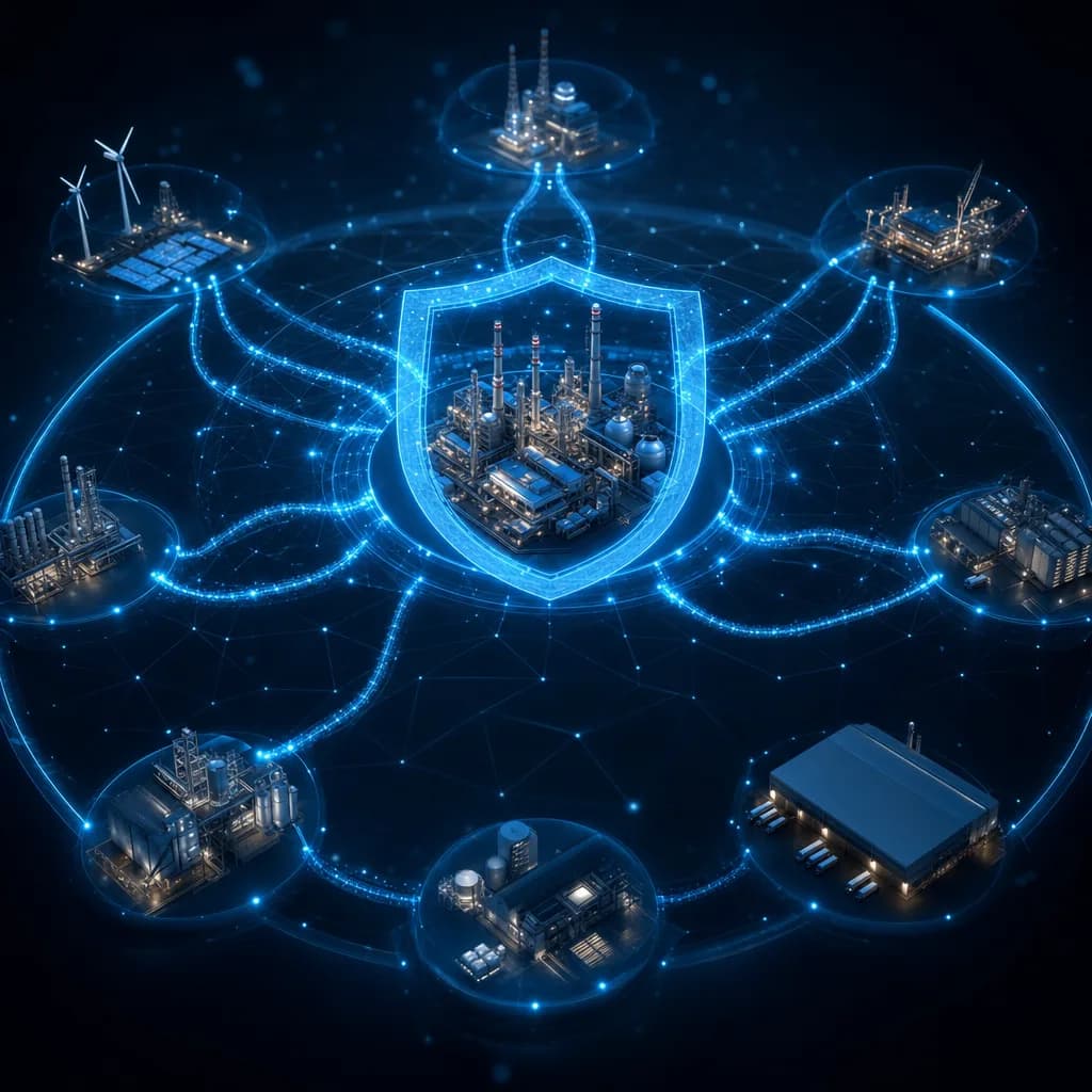 Secure supplier network linking a Saudi Aramco energy company core to its trusted third-party vendors under SACS-002