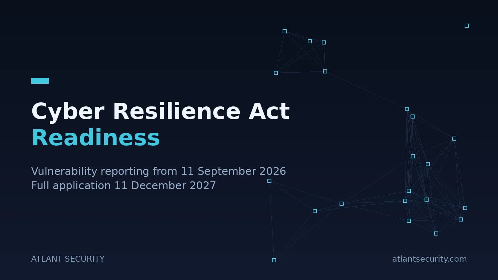 Cyber Resilience Act readiness service for software, firmware and connected device manufacturers