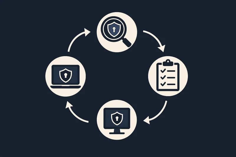 Structured computer security consulting process from assessment to ongoing infrastructure protection