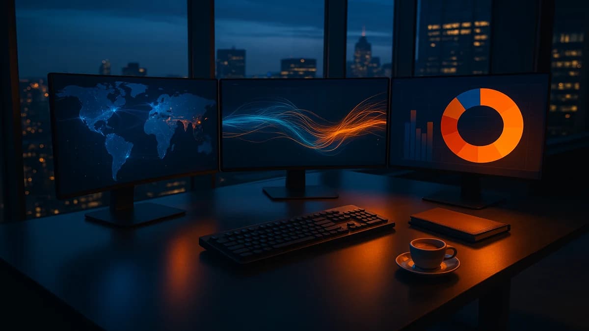 Computer security consultant reviewing infrastructure security and endpoint protection configurations