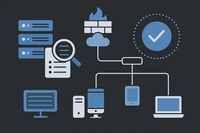 IT security audit methodology - systematic evaluation of security controls across all infrastructure layers