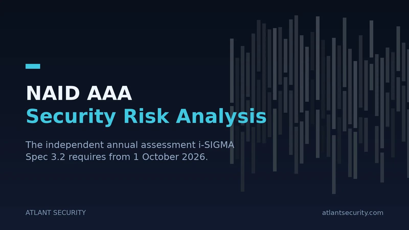 NAID AAA Security Risk Analysis for i-SIGMA Specification 3.2 certification renewal by Atlant Security