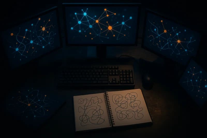 Network pentest phases covering external reconnaissance, port scanning, exploitation, privilege escalation, and lateral movement