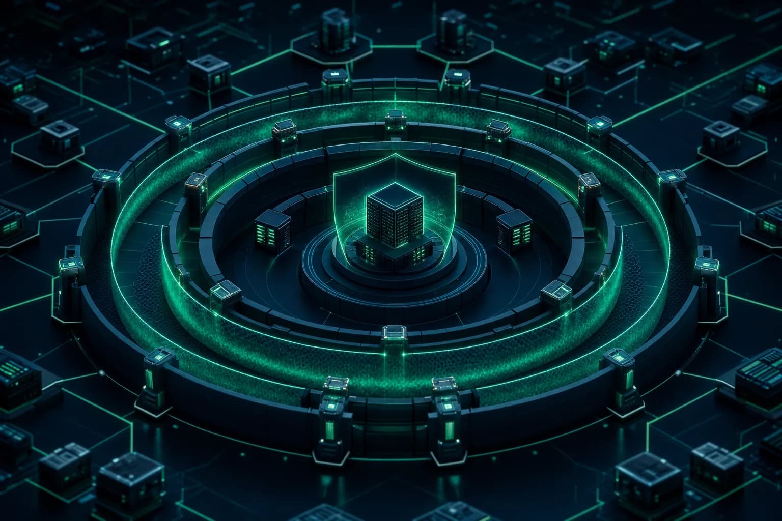 Network segmentation isolating the cardholder data environment from the wider corporate network to reduce PCI DSS scope