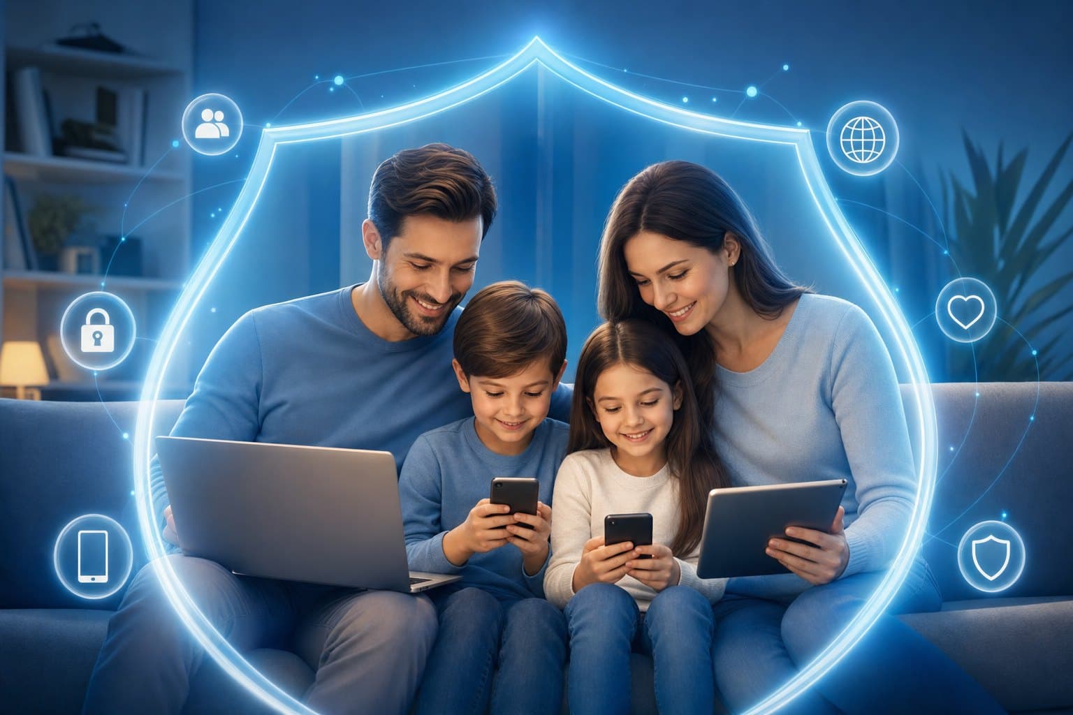 Personal cybersecurity consultant securing a family's phones, tablets, and laptops