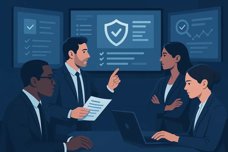 Business teams reviewing SaaS security audit findings