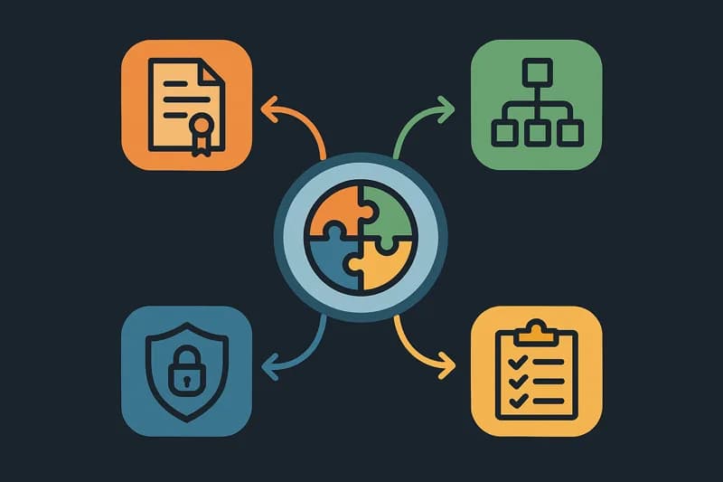 SOC 2 compliance framework overview showing Trust Service Criteria and control requirements