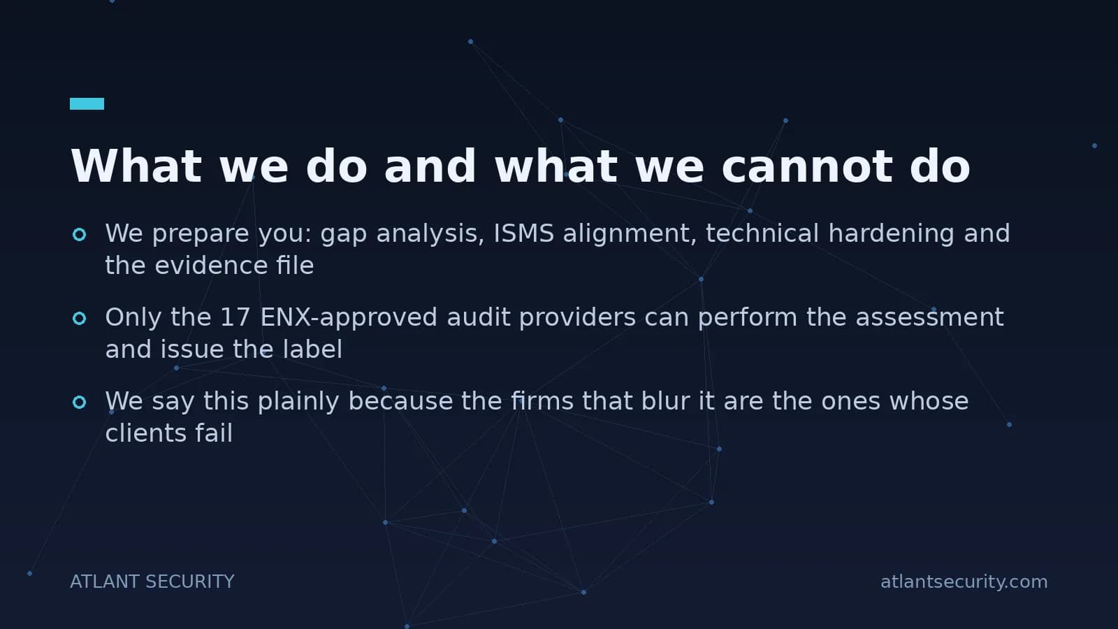 What a TISAX readiness consultant can and cannot do: only ENX-approved providers issue labels