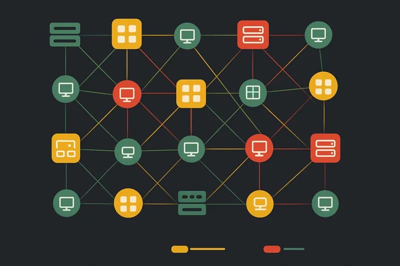 Overview of vulnerability assessment methodology showing structured analysis across people, processes, and technology