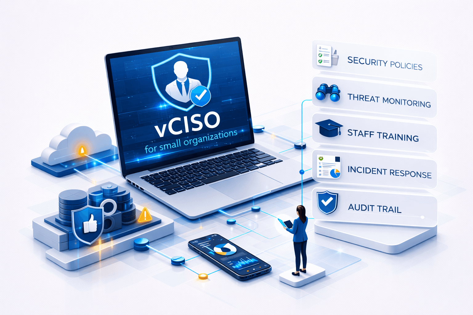 vCISO Solutions: What They Include, What They Cost, and How to Choose One That Actually Works vCISO Solutions: What They Include, What They Cost, and How to Choose One That Actually Works
