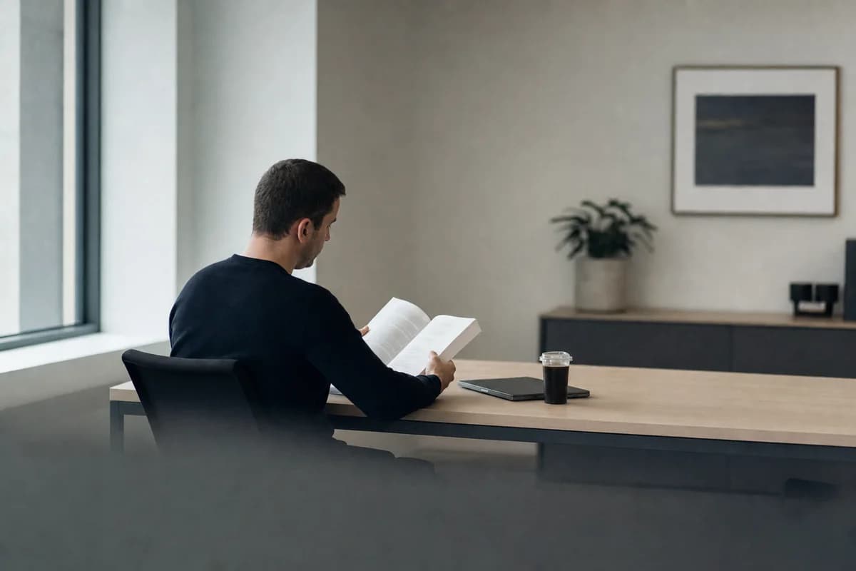 Most of the work is reading what your systems are actually configured to do, rather than what anyone believes they do. A security consultant reading through a printed infrastructure configuration review at a desk