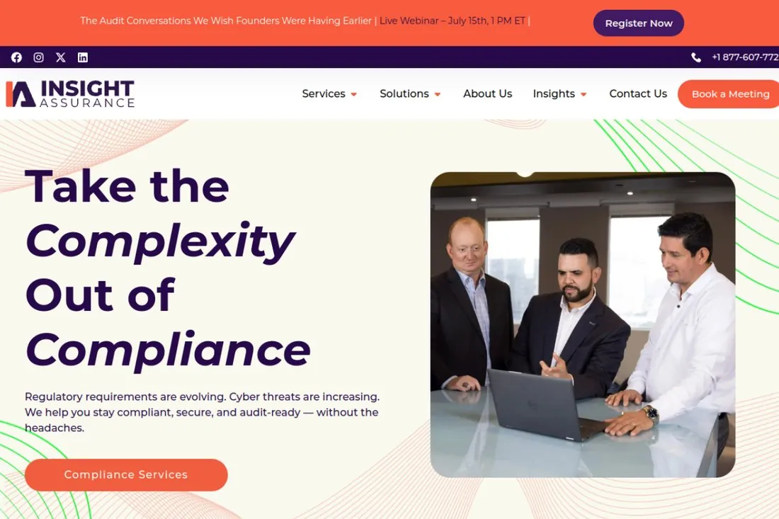 Insight Assurance IT security audit firm homepage