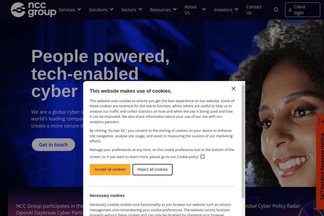NCC Group homepage