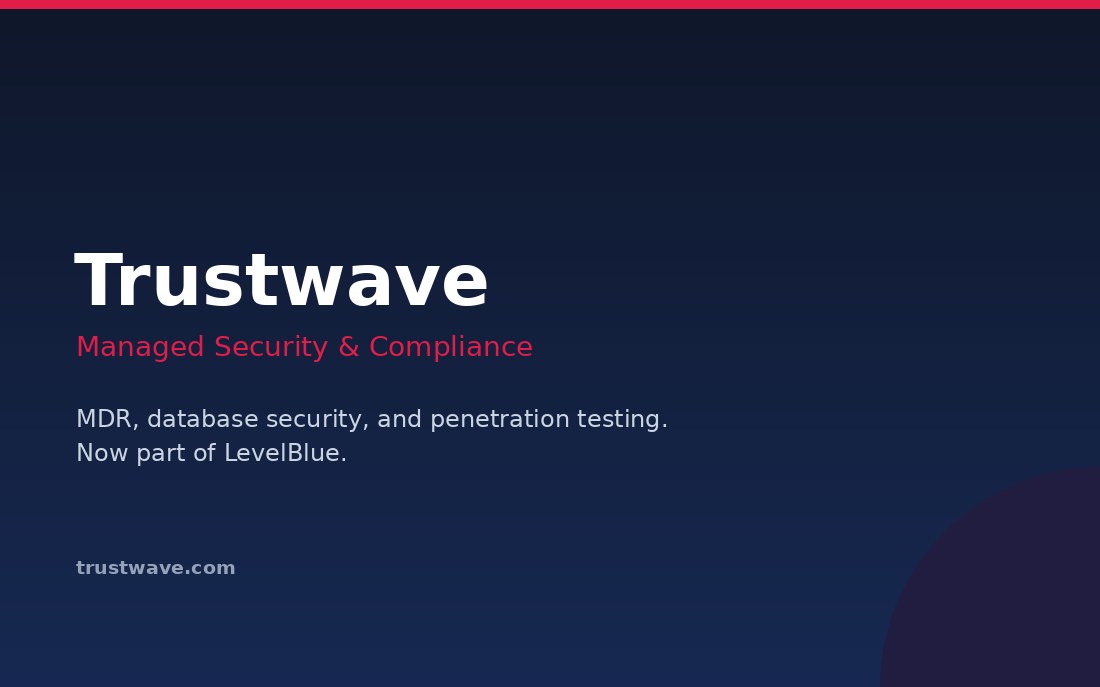 Trustwave homepage