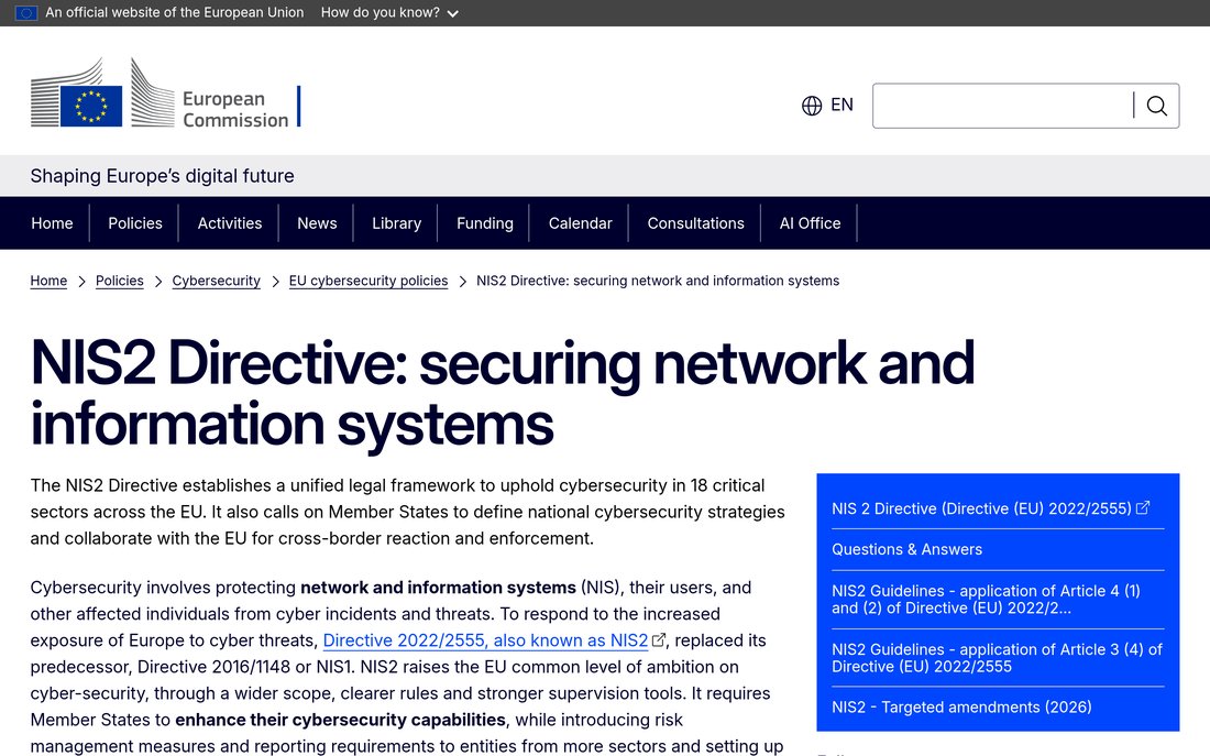 🧾 NIS2 Directive (2024)