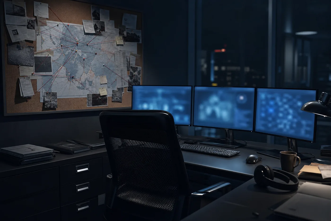 Analyst workstation with pinned asset map for pre-deal OSINT discovery