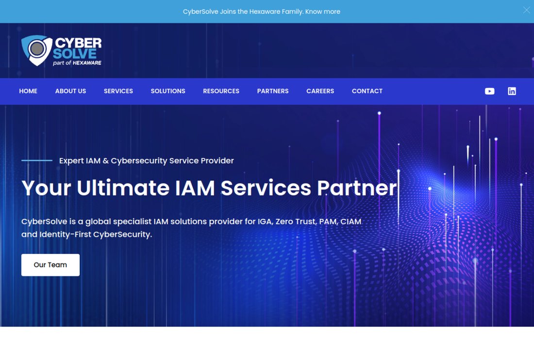 CyberSolve homepage