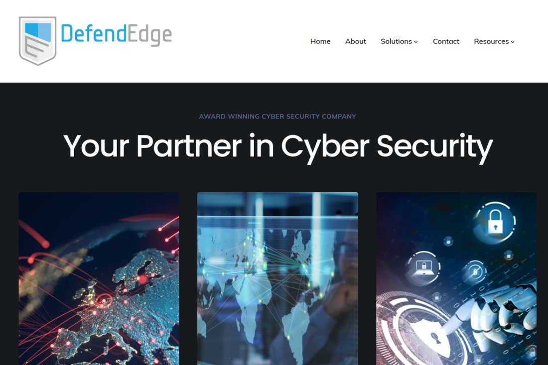 DefendEdge homepage