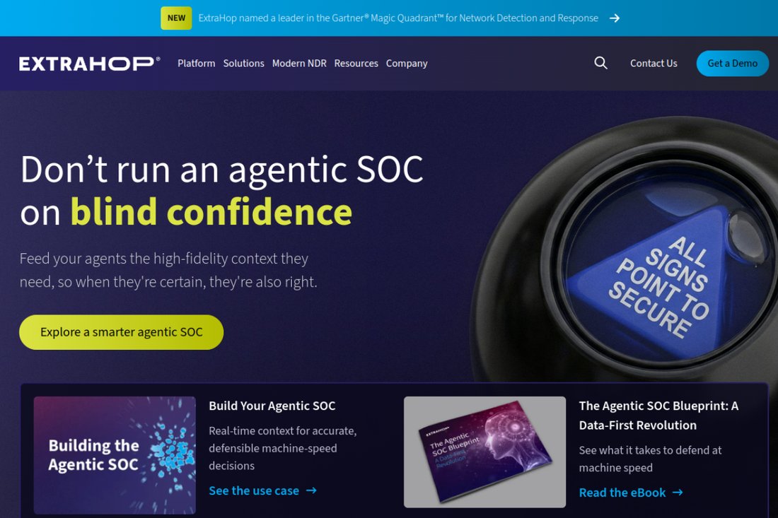 Extrahop homepage