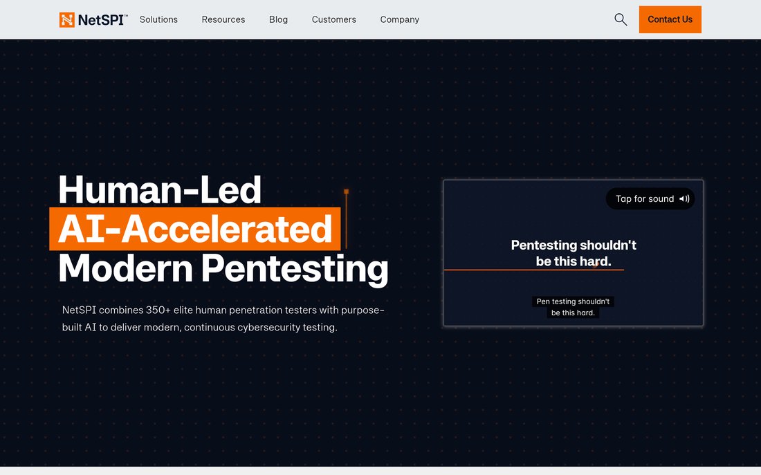 NetSPI homepage