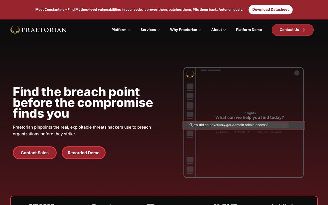 Praetorian homepage