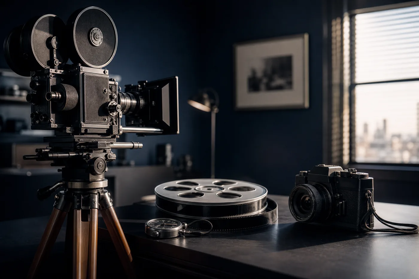 Film camera beside a still camera, Type 2 as documentary versus snapshot