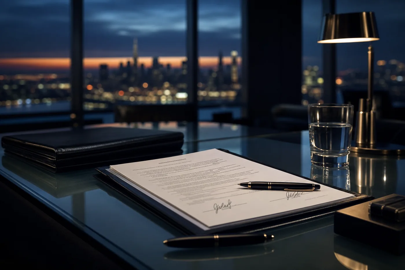 Signed enterprise agreement on an executive desk, SOC 2 as a deal enabler