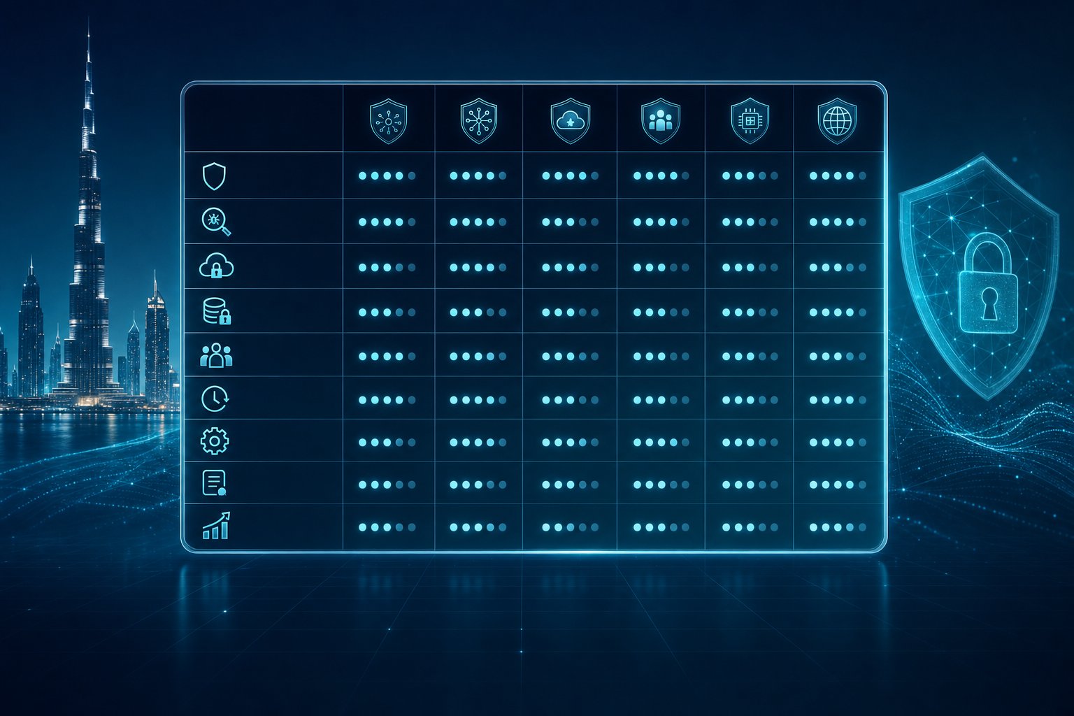 Comparison Table: Dubai’s Top Cybersecurity Providers by Critical Criteria