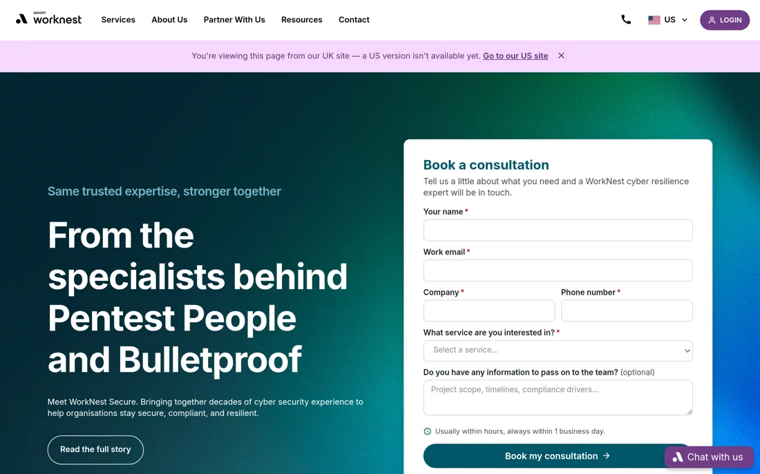 Bulletproof homepage