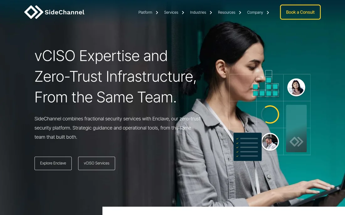 SideChannel homepage