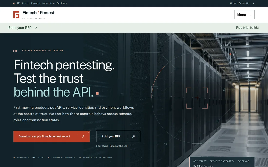 Fintech Pentest homepage