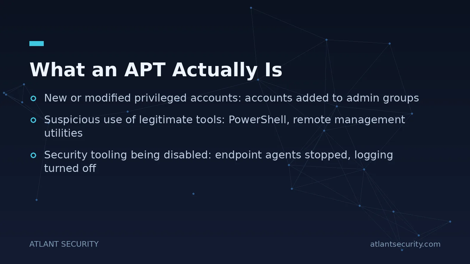 What an APT Actually Is - key points