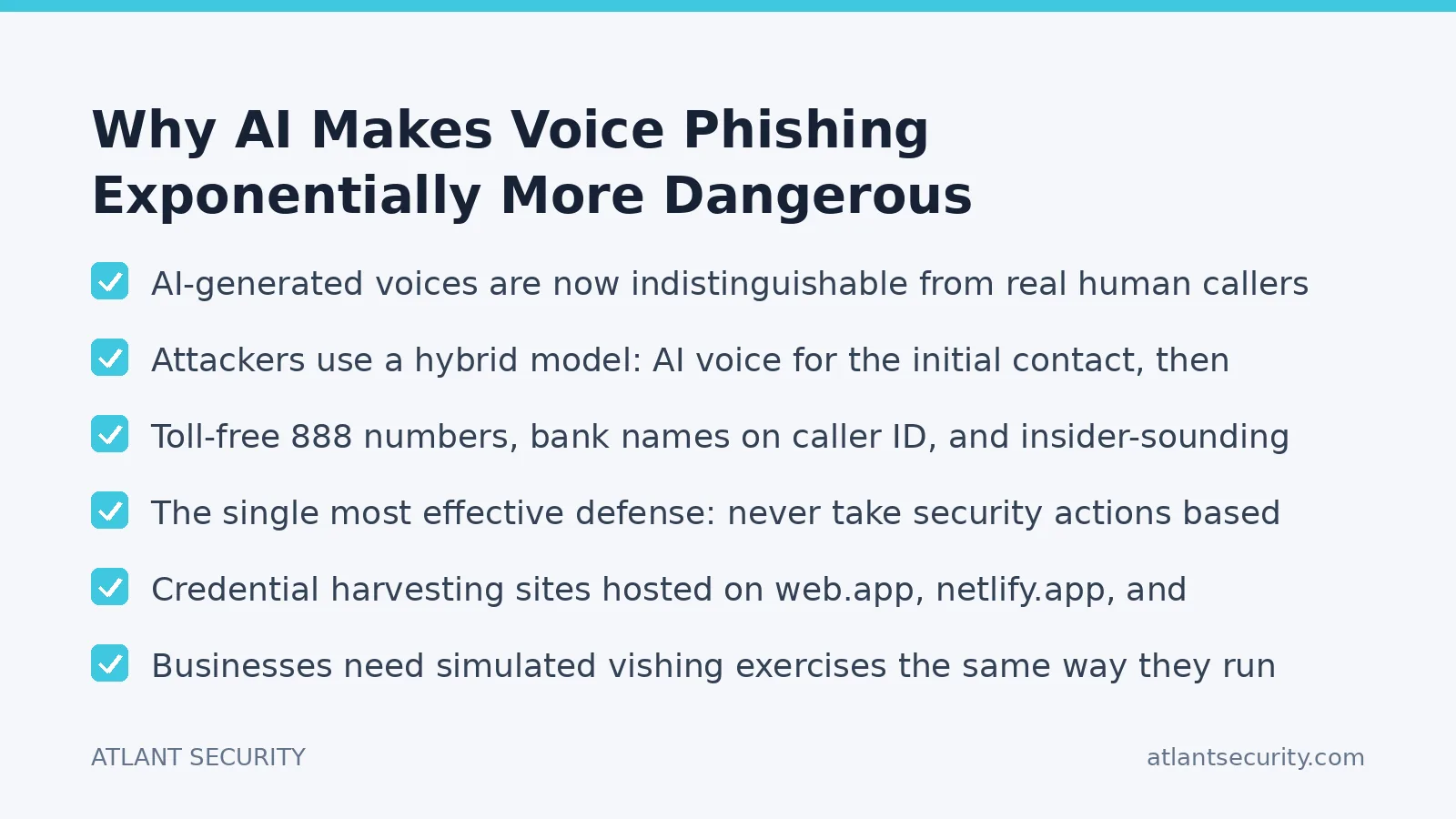 Checklist: Why AI Makes Voice Phishing Exponentially More Dangerous