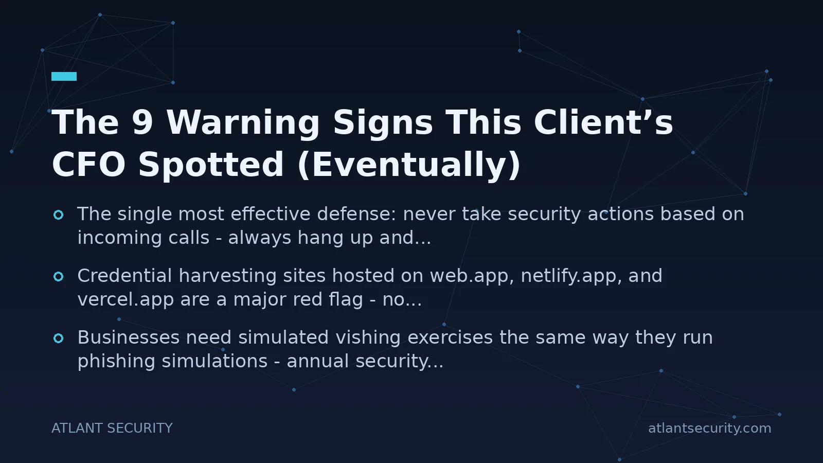 The 9 Warning Signs This Client’s CFO Spotted (Eventually) - key points