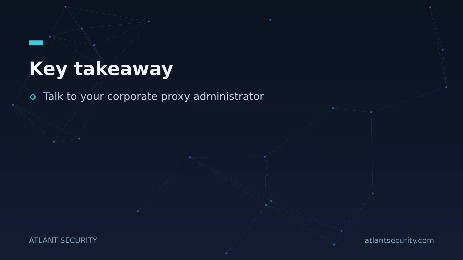 Key takeaway: Talk to your corporate proxy administrator