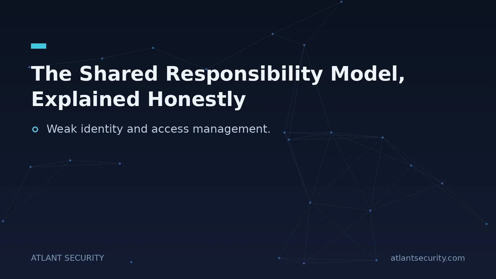 The Shared Responsibility Model, Explained Honestly - key points