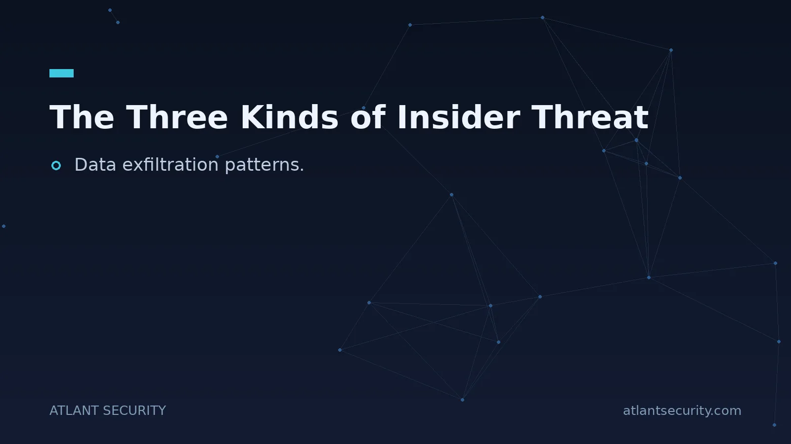 The Three Kinds of Insider Threat - key points