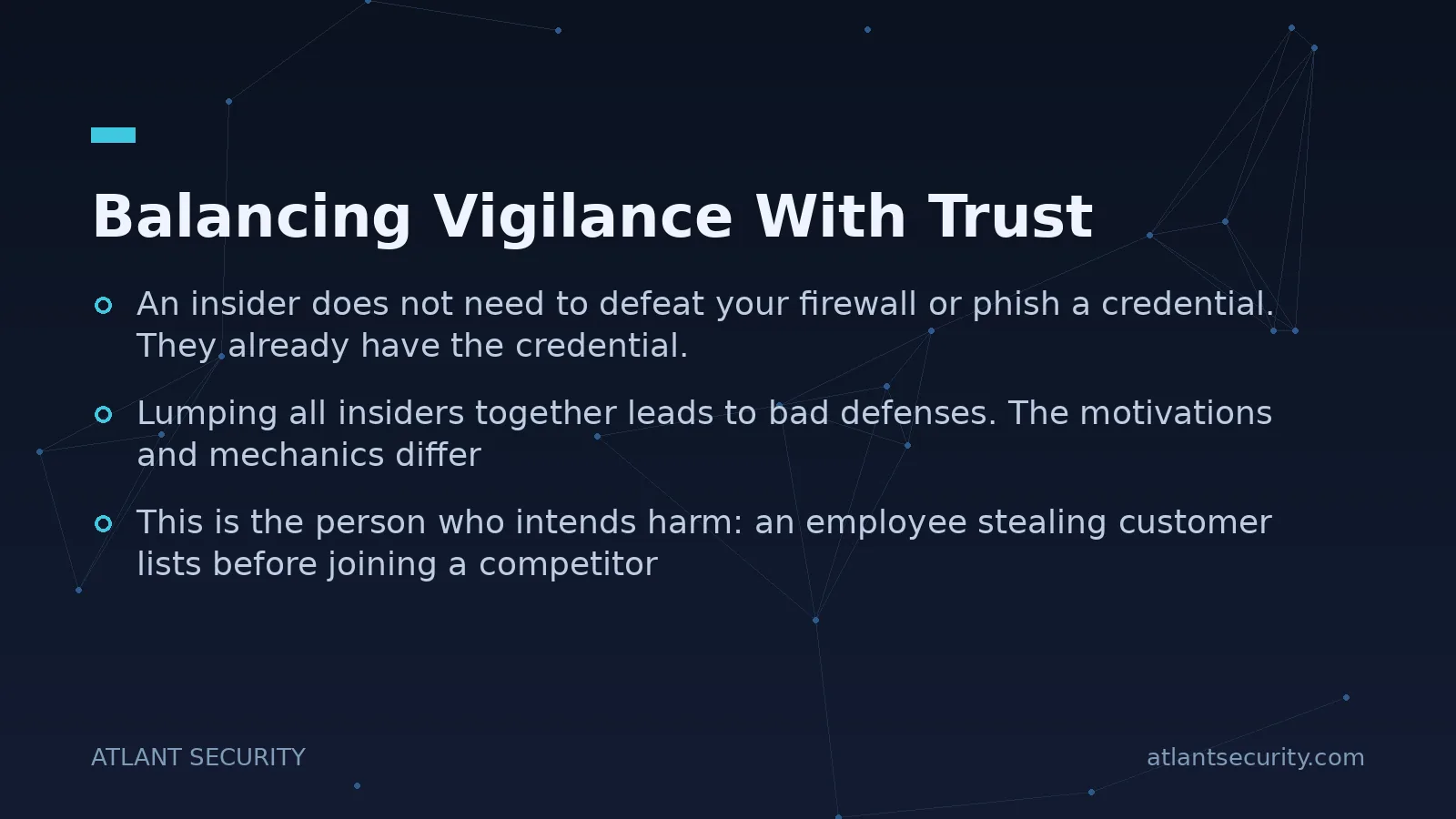 Balancing Vigilance With Trust - key points