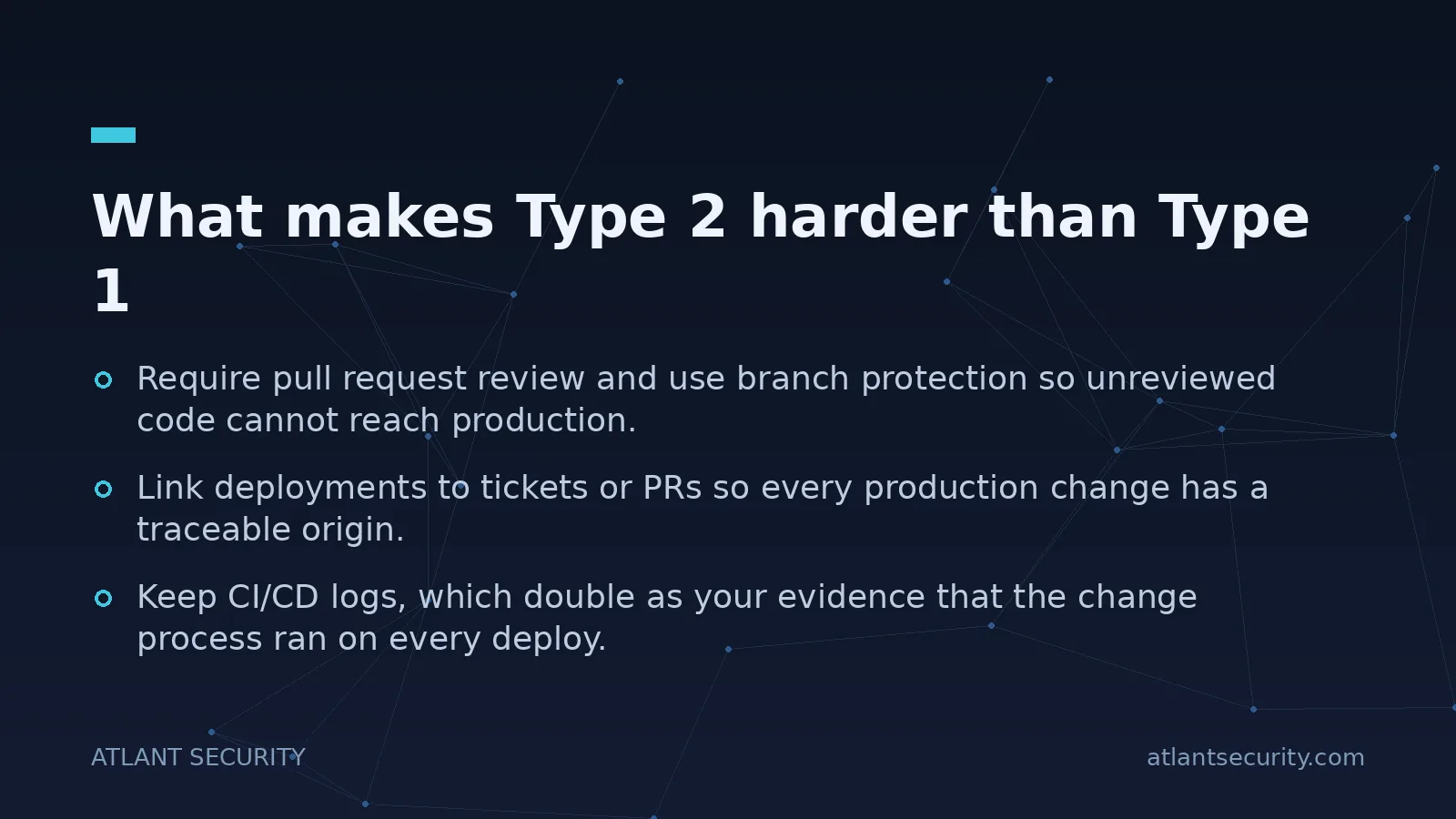 What makes Type 2 harder than Type 1 - key points