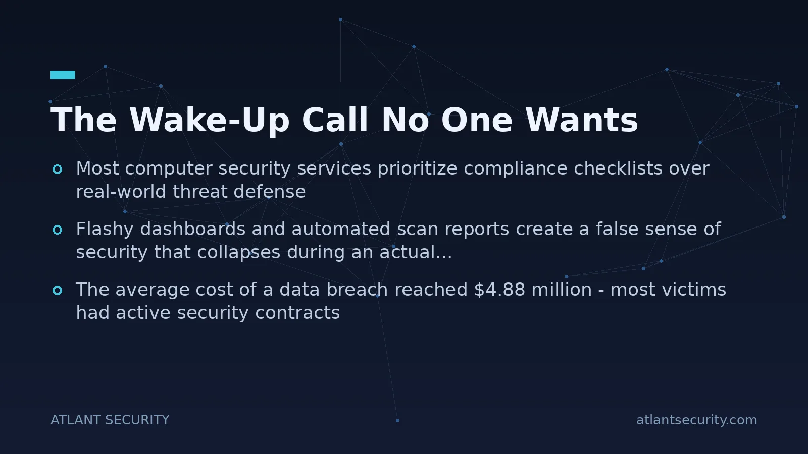 The Wake-Up Call No One Wants - key points