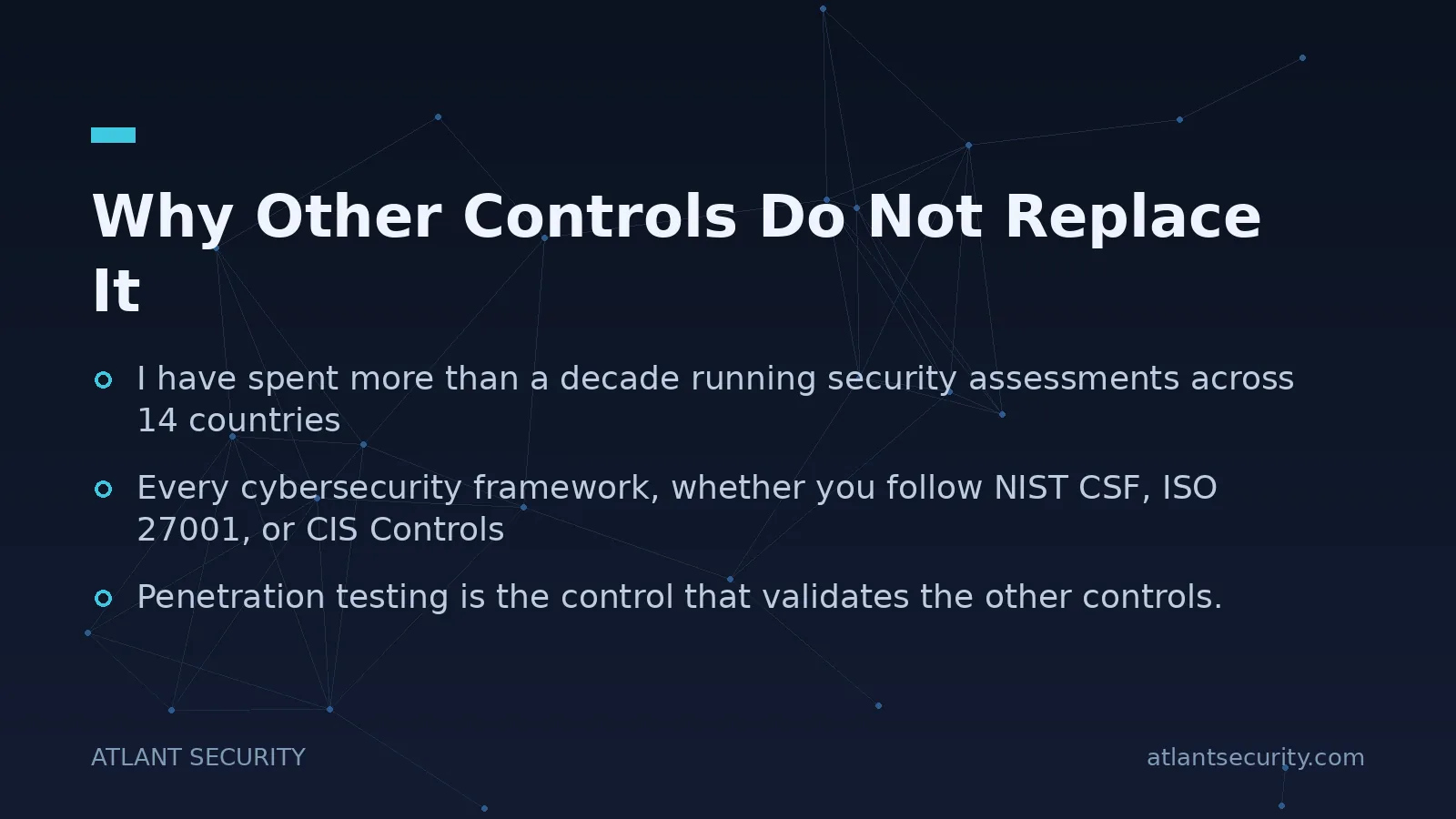 Why Other Controls Do Not Replace It - key points
