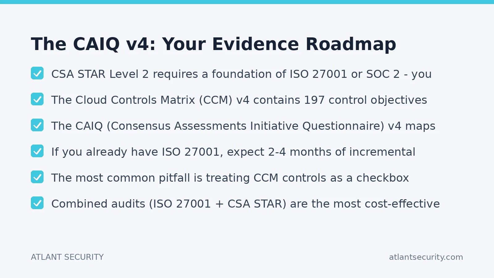 Checklist: The CAIQ v4: Your Evidence Roadmap