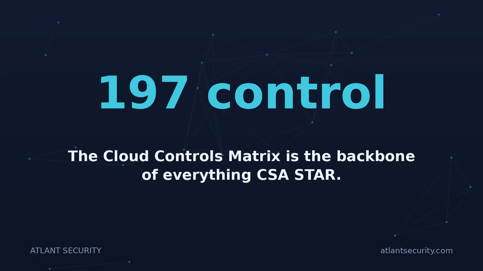 197 control: The Cloud Controls Matrix is the backbone of everything CSA STAR.