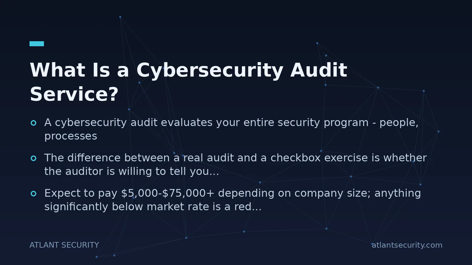 What Is a Cybersecurity Audit Service? - key points