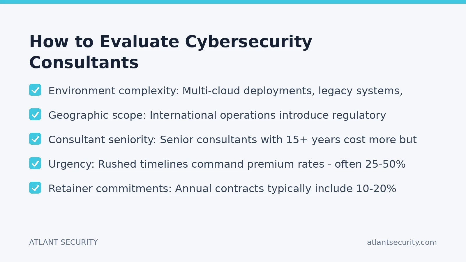 Checklist: How to Evaluate Cybersecurity Consultants