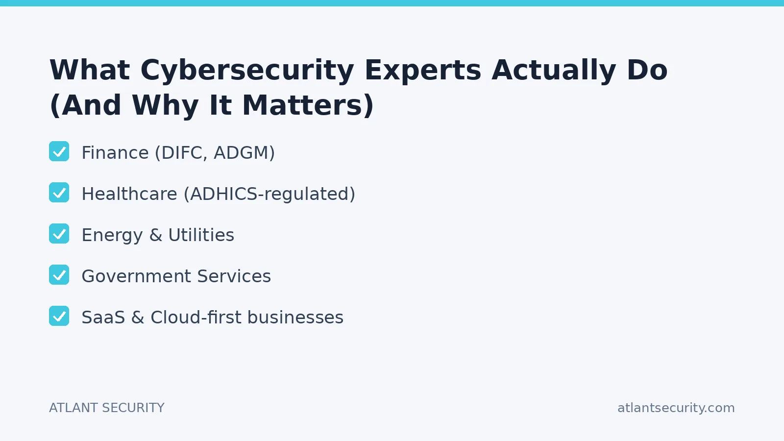 Checklist: What Cybersecurity Experts Actually Do (And Why It Matters)