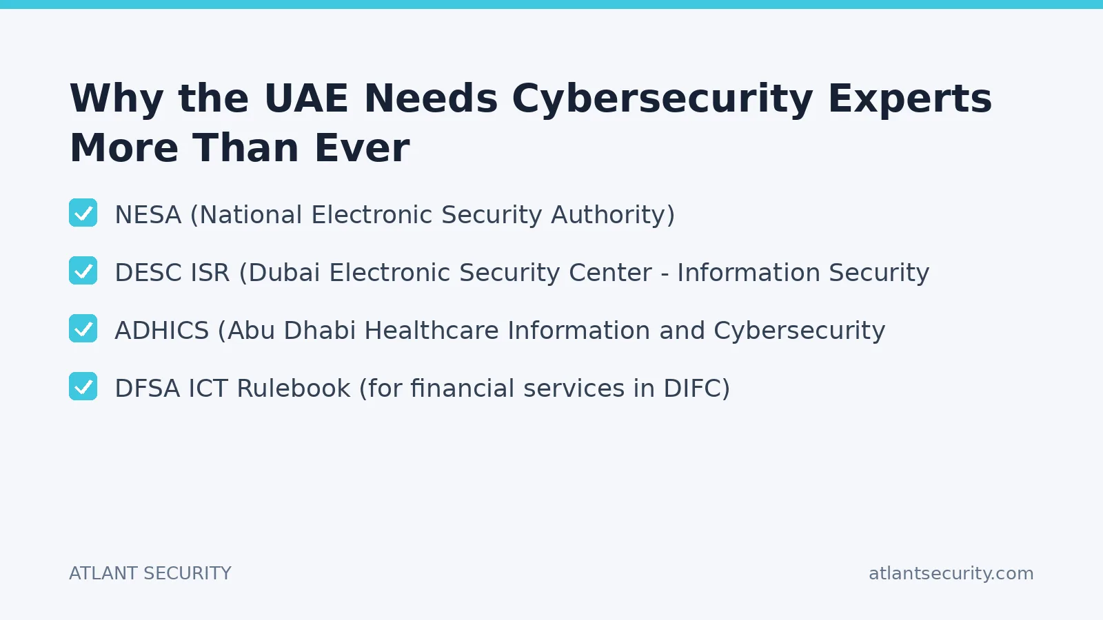 Checklist: Why the UAE Needs Cybersecurity Experts More Than Ever